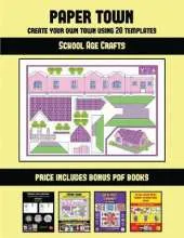 School Age Crafts (Paper Town - Create Your Own Town Using 20 Templates): 20 full-color kindergarten cut and paste activity sheets designed to create your own paper houses. The price of this book includes 12 printable PDF kindergarten workbooks