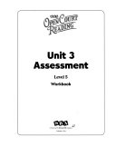 OPEN COURT READING - UNIT 3 ASSESSMENT WORKBOOK LEVEL 5