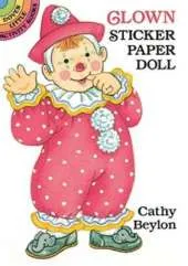 Clown Sticker Paper Doll