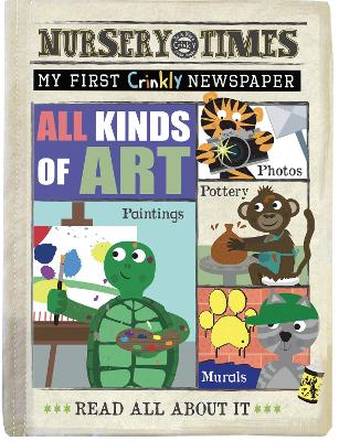 ALL KINDS OF ART: MY FIRST CRINKLY NEWSPAPER