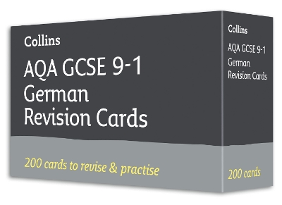 AQA GCSE 9-1 German Vocabulary Revision Cards: Ideal for the 2025 Exams