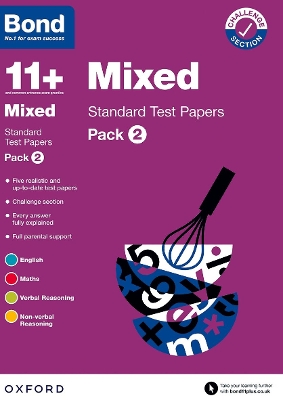 Bond 11+: Mixed Standard Test Papers: Pack 2 (for GL Assessment & other 11 plus exams)