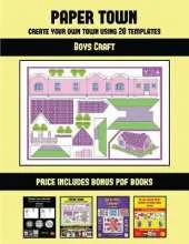 Boys Craft (Paper Town - Create Your Own Town Using 20 Templates): 20 full-color kindergarten cut and paste activity sheets designed to create your own paper houses. The price of this book includes 12 printable PDF kindergarten workbooks