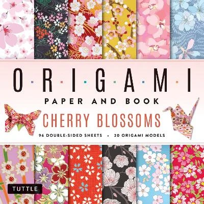 Cherry Blossoms Origami Paper and Book: 20 Easy Models with 96 High Quality Folding Sheets (Double-Sided)