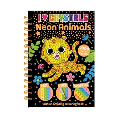 I Love Crystals Neon Animals