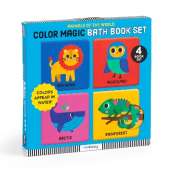 Animals Of The World Color Magic Bath Book Set