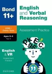 Bond 11+ CEM English & Verbal Reasoning Assessment Papers 8-9 Years (now Cambridge Select Insight)