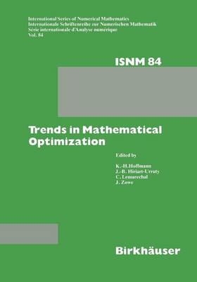 Trends in Mathematical Optimization: 4th French-German Conference on Optimization