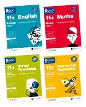 Bond 11+ Assessment Papers 8-9 years Bundle: English, Maths, Non-verbal Reasoning, Verbal Reasoning (for GL Assessment & other 11 plus exams)