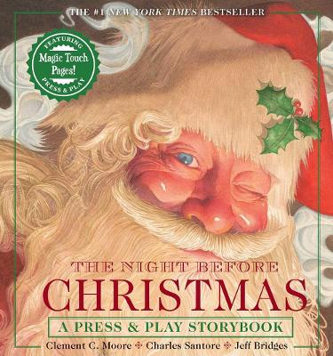 The Night Before Christmas Press and   Play Storybook: The Classic Edition Hardcover Book Narrated by Jeff Bridges