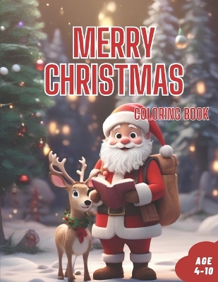 Christmas Coloring Book for Childrens: Unique Coloring Activity Book with 50 Cute Illustration of Santa's, Elf's, Gifts, Ornaments, More!